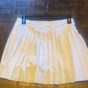 Athleta Cream Pleated Elevate Skort